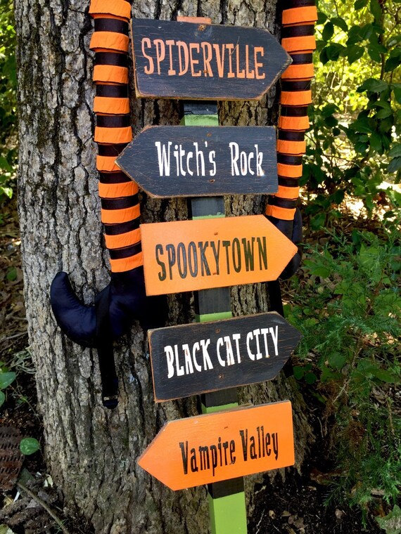 halloween sign city town outdoor indoor halloween sign yard