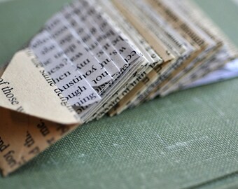 Tiny Envelopes from Book Pages // Set of 10 // Love Notes // Blank Cards // Ephemera // Paper Crafting // Assorted Books