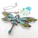 Dragonfly Rear View Mirror Charm, Car Dangle, Car Ornament Dangle, Car Accessories, Crystal Car Charm, Teen Gift, New Driver Gift, CC12
