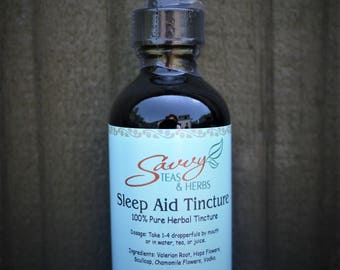 Sleep Aid Herbal Tincture 2 oz. 100% Pure For Insomnia