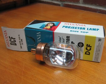 sylvania dcf projector lamp 150 watts 21.5 v 10 hrs vintage nos bulb