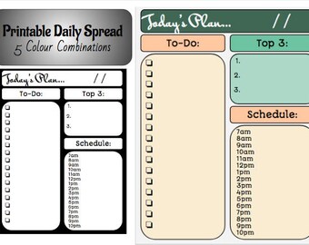 Printable Daily Spread