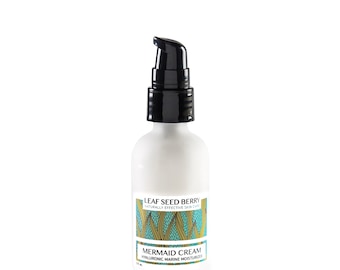 Mermaid Cream Organic Moisturizer, Natural Face Cream, Facial Cream, Moisturizers, Vegan Moisturizer, Hyaluronic Acid, Lotion