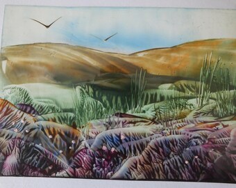 Pack of 6 Encaustic Wax Cards 5'' x 7''