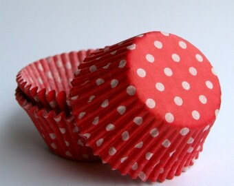 SALE: Red Polka Dot Cupcake Liners (100)