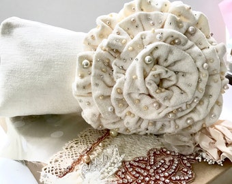 Wedding Clutch, Ivory Beaded Clutch, Ivory Pearl Clutch