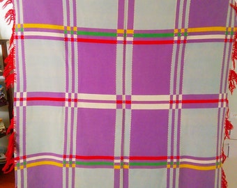100% Wool Double Face Jacquard Blanket