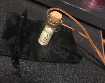 Message in a bottle necklace