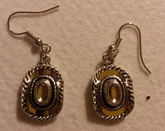 texan cowboy hat earrings