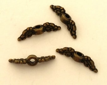 Tiny Angel Wings - 20 pcs. - Angel Wings - Angel Wing Beads - Antique BronzeTibetan Style - Lead Free