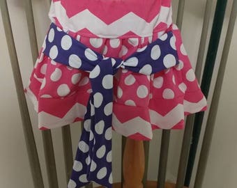 Polka Dot Chevron Skirt size 2T