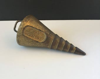 Vintage Brass Wood Grenade