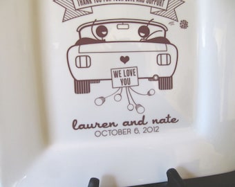 Parent Thank You Platter--Personalized Gift from Bride and Groom