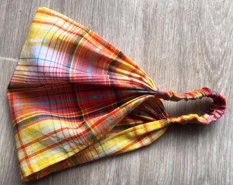 Little girl yellow madras