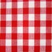 Vintage Red/White Check Upholstery Fabric - 5 yards 6 inches x 54 inches, included piece 72 inches by 27 inches