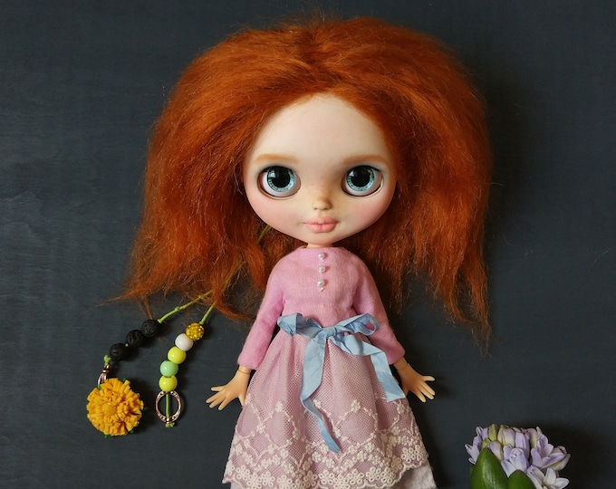 Custom Blythe TBL with Red hair and BJD body