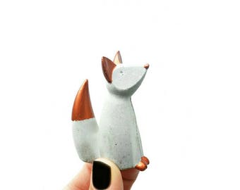 Fox Ring Cone, Fox Ring Holder, Fox Decor, Ring Holder, Jewelry Display, Fox, Jewelry Dish, Ring Dish, Ring Cone