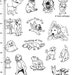 Plate 113 Full Sheet of Dog Rubber Stamp Dies, Pug, Pit Bull, Labrador, Maltese, Bulldog, German Shepherd