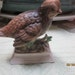 Vtg Napoware Bob-White C-7163 National Potteries Co Made in Japan Ceramic Bird Sitting Amid Greenery