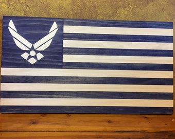 Wood air force flag | Etsy