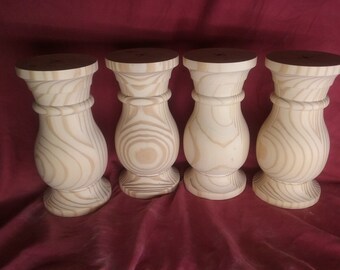 Genuine hand turned balustrade coffee table legs
