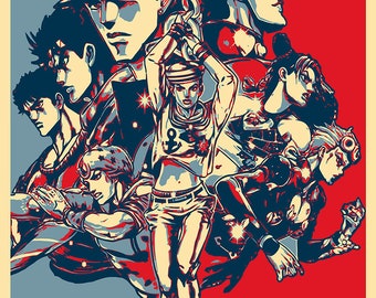 Poster "Propaganda" JoJo - Characters