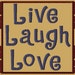 WE011 - Live, Laugh, Love PennyRug 5x7