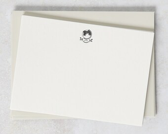 Globe Letterpress Notecard Set