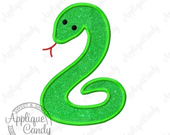 Snake Applique Machine Embroidery Design File Pattern 4x4 5x7 6x10 INSTANT DOWNLOAD