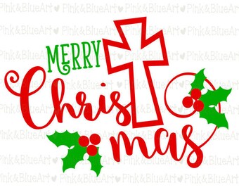 Merry Christmas SVG Clipart Cut Files Silhouette Cameo Svg for Cricut and Vinyl File cutting Digital cuts file DXF Png Pdf Eps