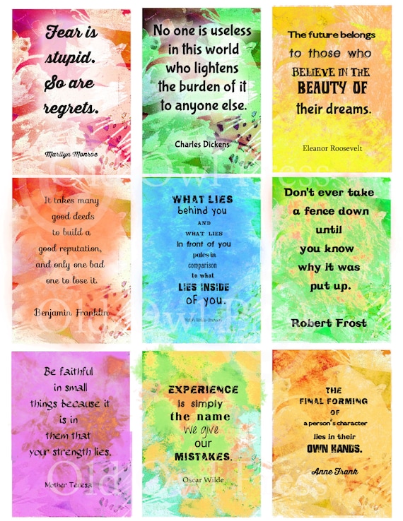 Sly image within affirmation cards printable Monster image intended for affirmation cards printable