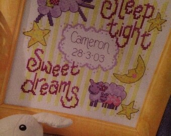 New Baby Sampler Cross Stitch Pattern