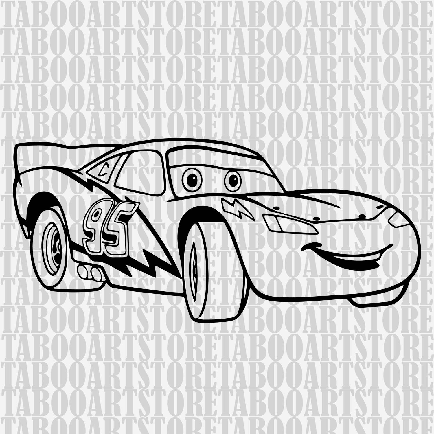 Disney Cars Lightning Mcqueen Cards Free Svg / Free SVG Images