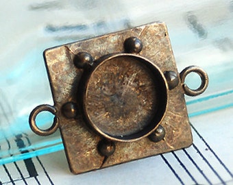 bronze bezel for a Pendant...JEWELRY... x-200
