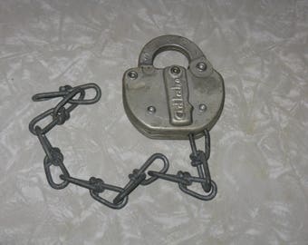 Vintage Adlake railroad switch lock no key
