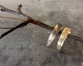 MADE TO ORDER Reticulated Thorn earrings,reticulated silver earrings,minimalist primitive earrings,thorn earrings,minimalist spike earrings