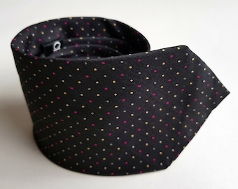 Vintage necktie - mens tie - pure silk tie - Christian Dior - necktie - mens vintage tie - designer tie - Dior tie - dotted tie - tie -