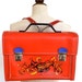 Folder 70 years rare stiff fabric skay "leatherette"