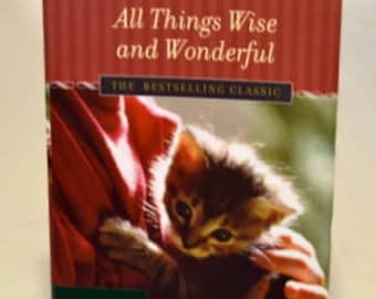 Book - James Herriot – All Things Wise and Wonderful, story books, vintage books, animal books