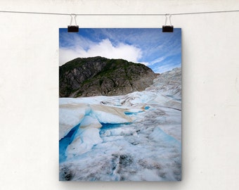 Mendenhall Glacier Ice, Juneau Alaska, Helicopter Trek, Blue Ice