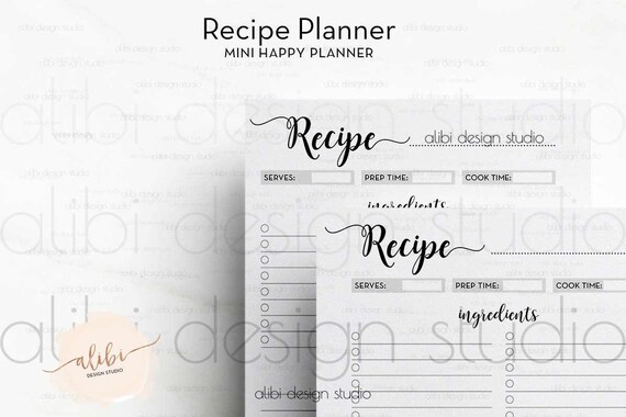 create 365 recipe planner