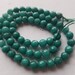 6mm Faceted Round green Jade Full strand