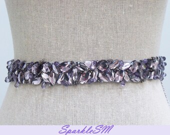 Jeweled Bridal Belt, Bridal Sash, Bridal Belt, Crystal Bridal Belt, Beaded Bridal Sash, Wedding Belt, Rhinestone Sash, Rhinestone Belt