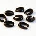 FC22 - Set of black 10mm X 8 mm Metal clip bails / 10mm X 8mm Real Black Pinch Metal Bails