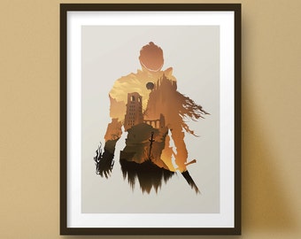Souls Art Print Game Poster Knight Design