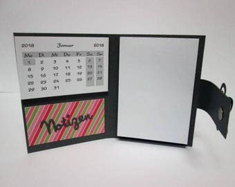 Calendar 2018, Pocket Calendar 2018 + Notepad
