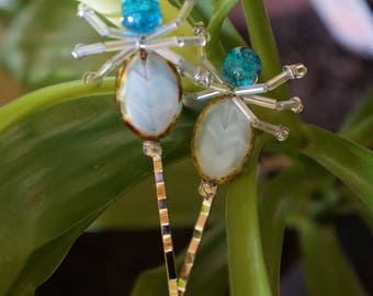 Beaded Wire Bug Hair Accessories