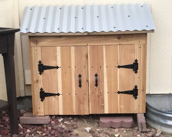 Custom Wood Backflow Preventer Cover