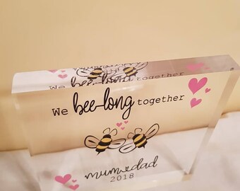 Valentine's Acrylic Block