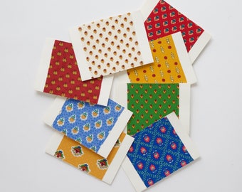 notecards with fabric prints from Provence, France